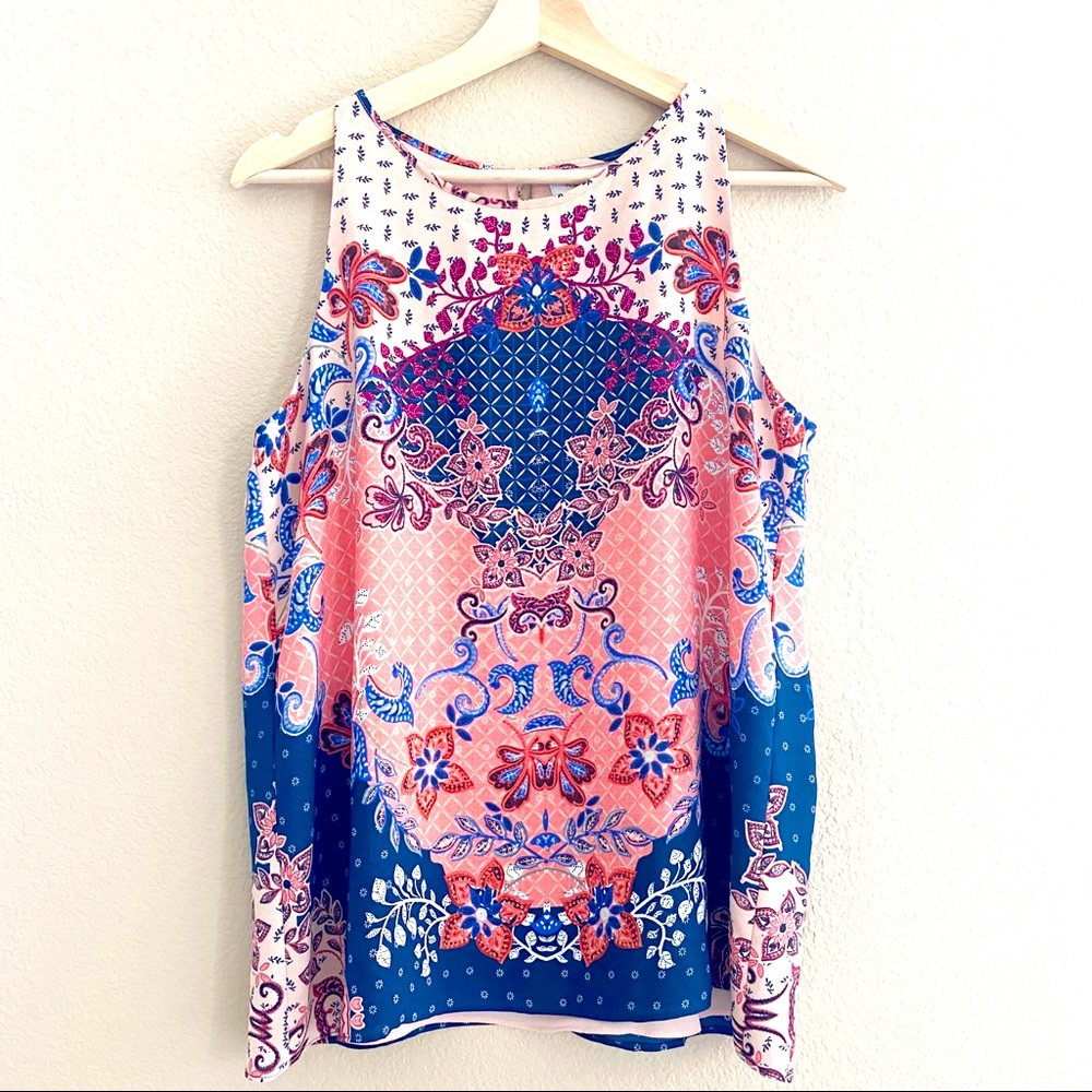 Kenar Paisley Print Sleeveless Blouse